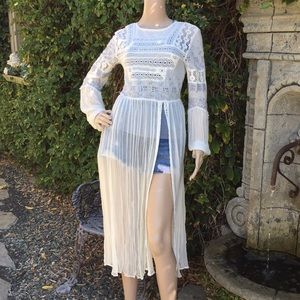 Free People Midi Lace Coverlet